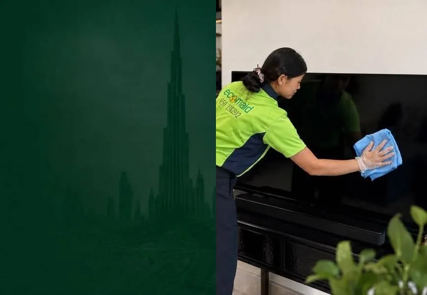 Ecomaid cleaning team at work in a Dubai home