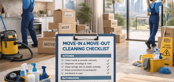 move-in and move-out cleaning checklist
