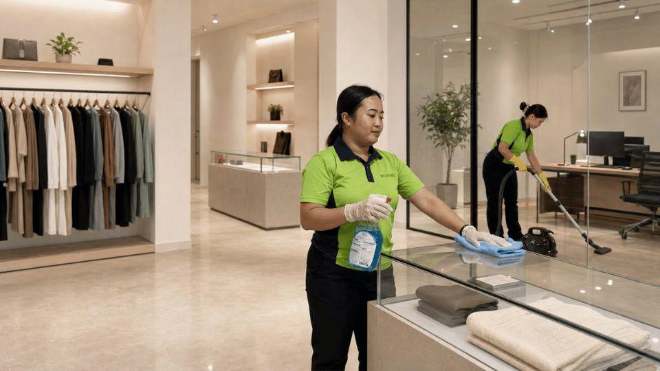 Commercial cleaning for shops boutiques and offices Dubai